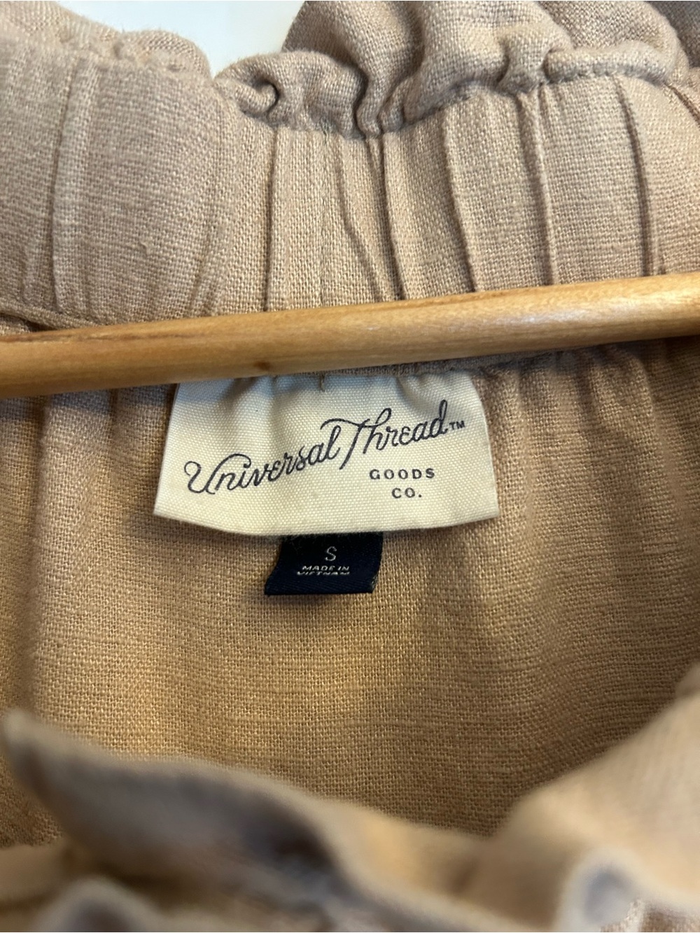 Universal Thread beige/tan linen/cotton skirt SMALL - Picture 3 of 6